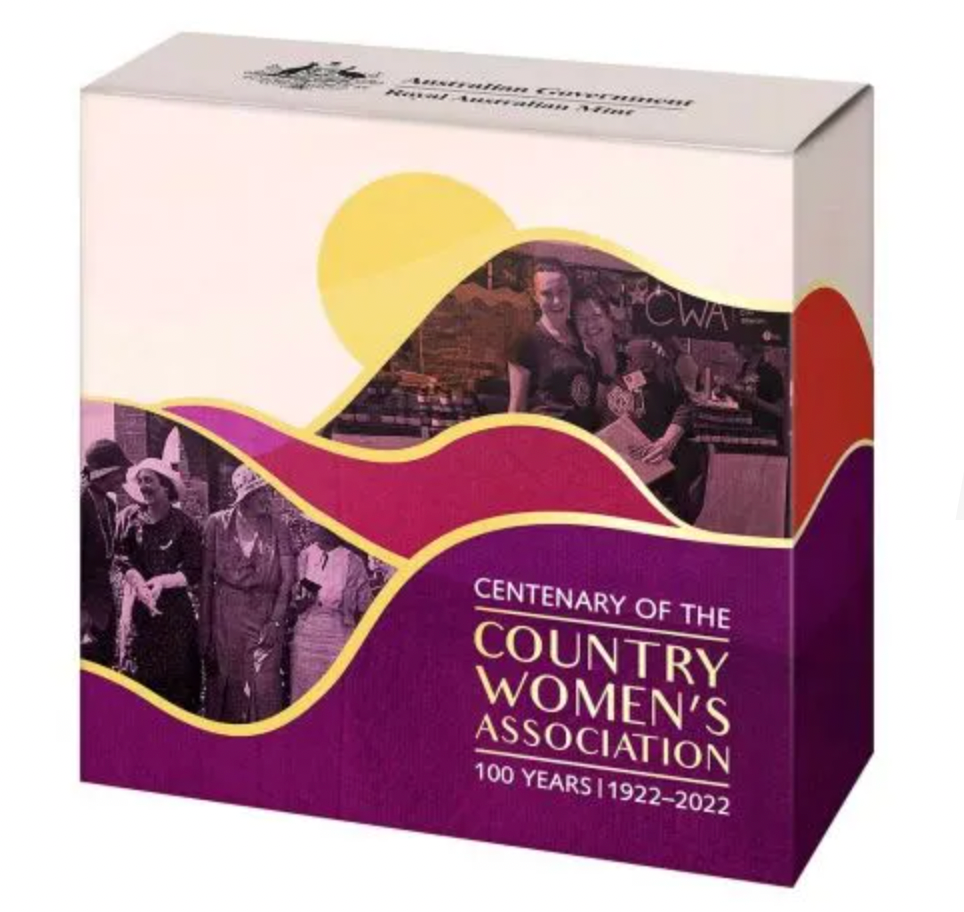 2022 $1 Country Women's Association Centenary 1/2 Ounce Silver Proof.