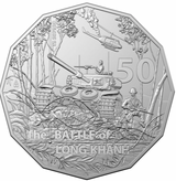 2021 50c Carded Coin. 50th Anniversary of the Battle of Long Khanh. Operation Overlord.