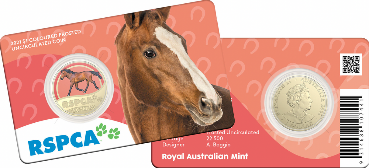 2021 $1 8 Coin Set. 150th Anniversary of the RSPCA