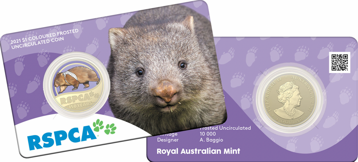 2021 $1 8 Coin Set. 150th Anniversary of the RSPCA
