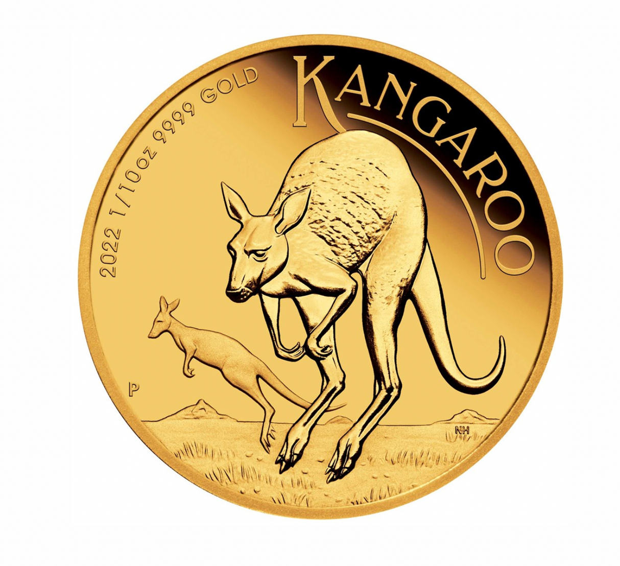 2022 Australian Kangaroo 1/10oz Gold Proof Coin
