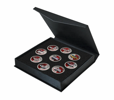 Peter Brock Bathurst Victories Silver-plated Penny 9-Coin Collection