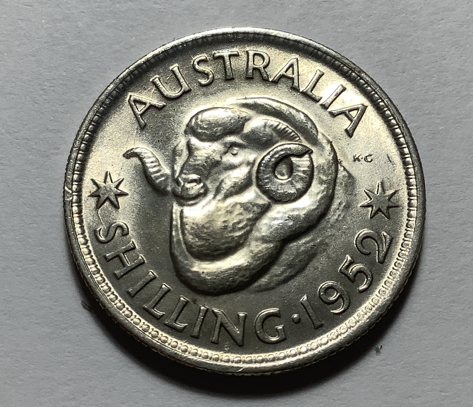 1952 Shilling Uncirculated